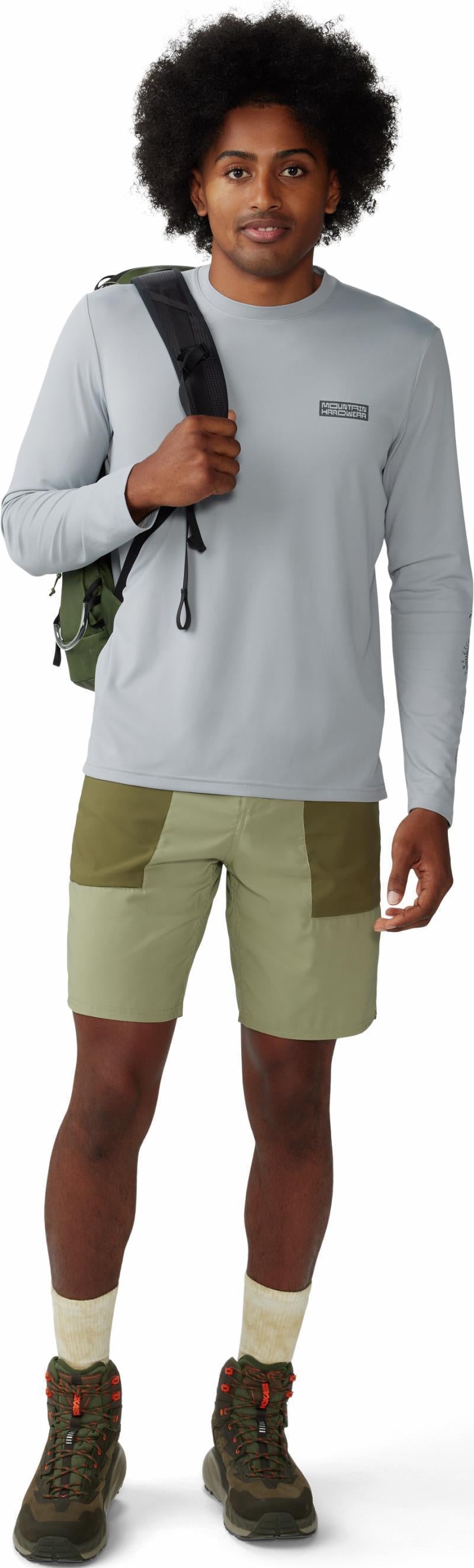 Trail Sender Shorts, 9" Inseam - Mens - Mantis Green / Combat Green 4
