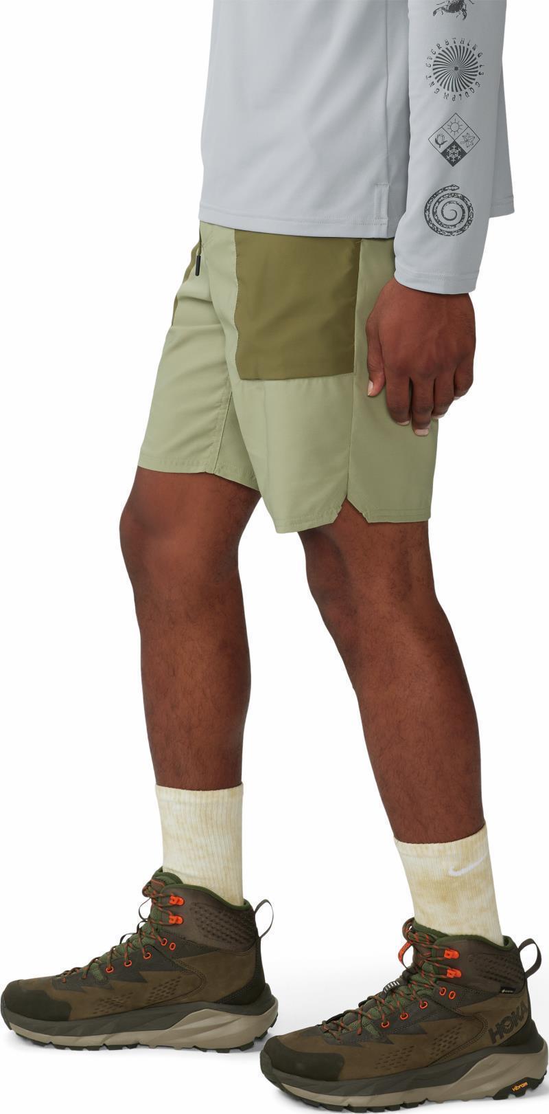 Trail Sender Shorts, 9" Inseam - Mens - Mantis Green / Combat Green 7