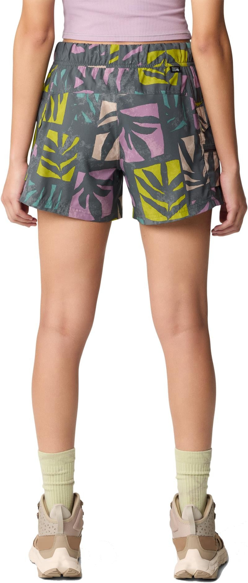 Trail Sender Shorts - Womens - volcanic meadows print 1