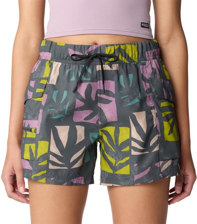 Trail Sender Shorts - Womens - volcanic meadows print 1