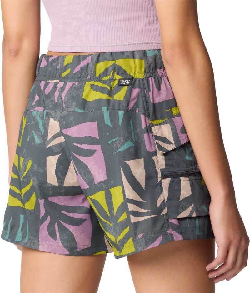 Trail Sender Shorts - Womens - volcanic meadows print 1