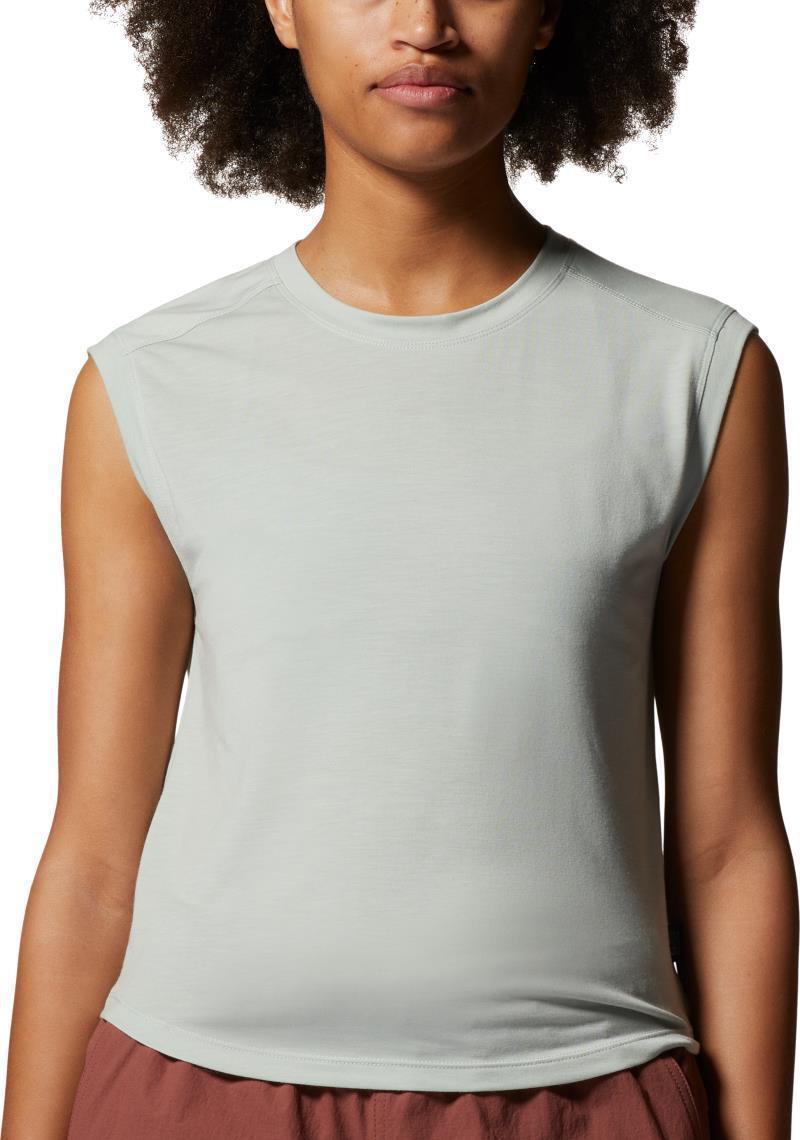 Trekkin Go Sleeveless - Womens - Cactus White 5