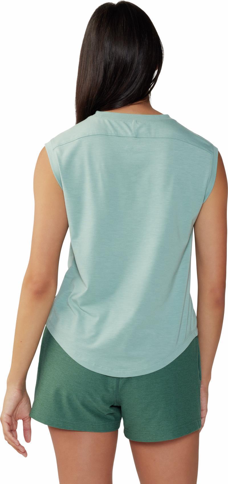 Trekkin Go Sleeveless - Womens - Lichen Green 2