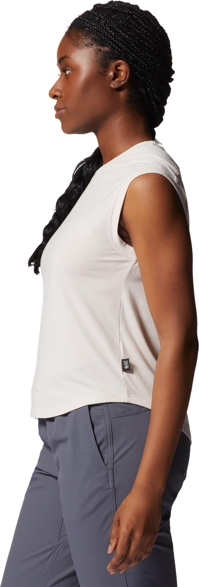 Trekkin Go Sleeveless - Womens - White Sprite 4