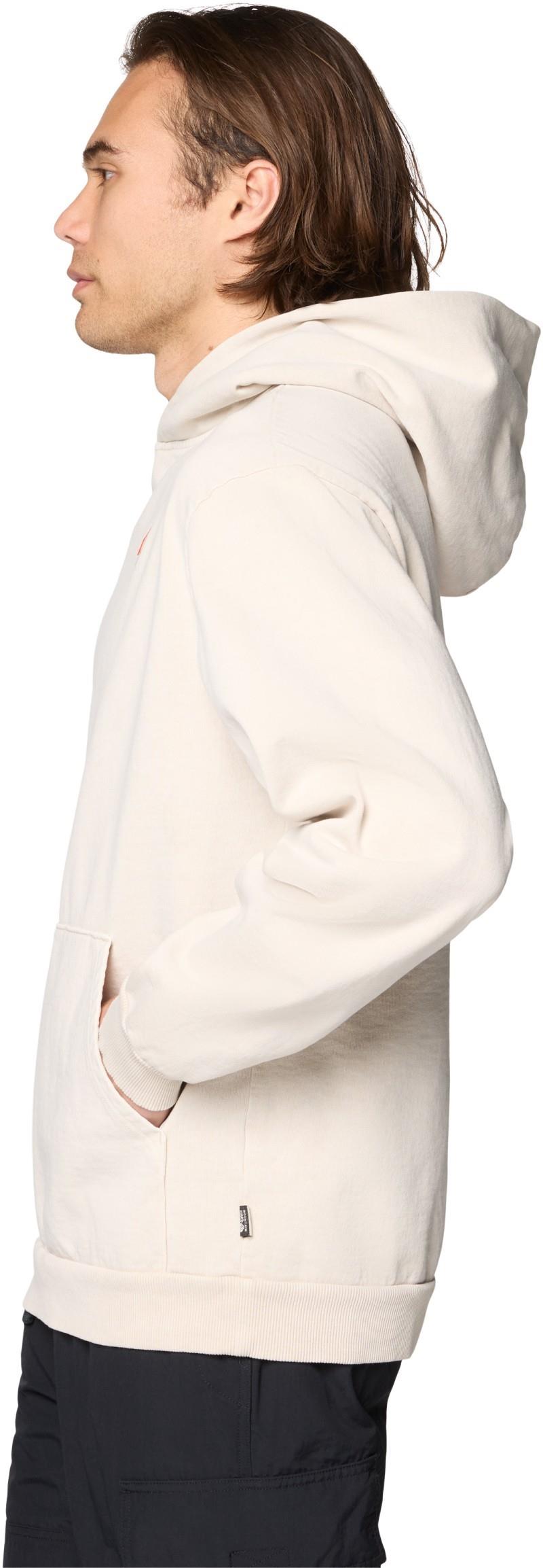 Tri-Color Logo Garment Dyed Hoody - Mens - fossil 1