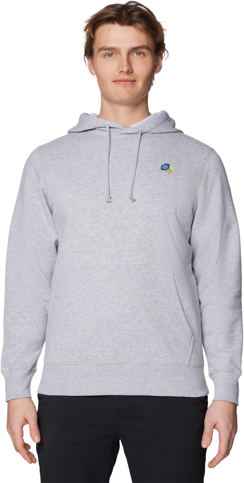 Tri-Color Logo Hoody - Mens - hardwear grey heather 1