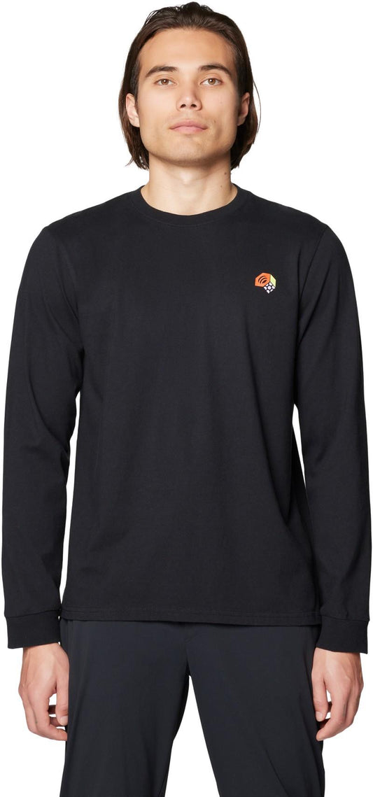 Tri-Color Logo LS - Mens - black 1