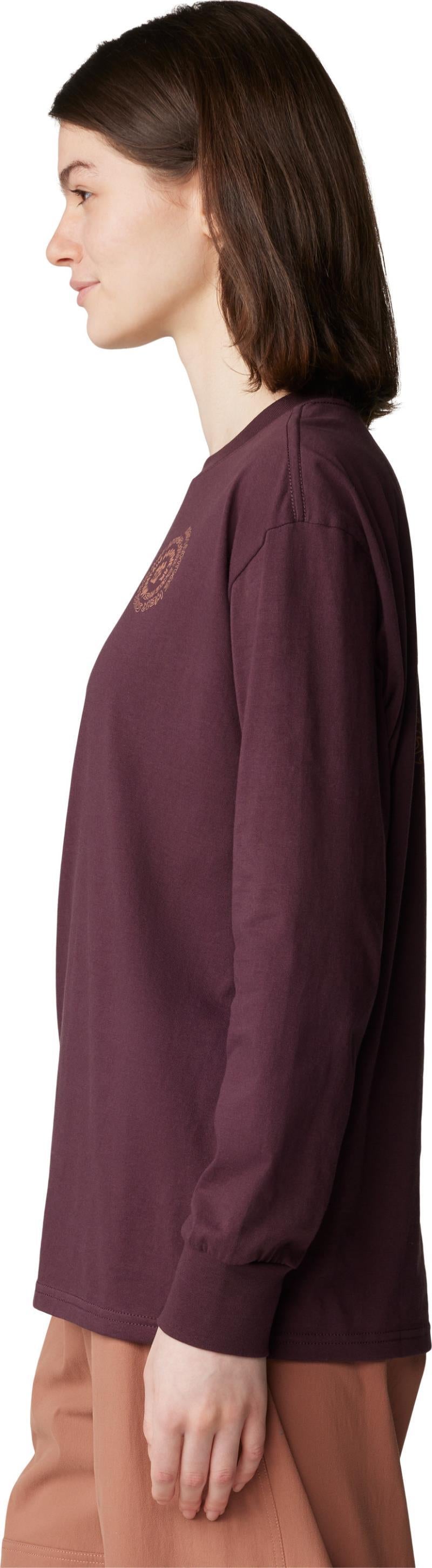Type Swirl Boxy LS - Womens - Blackberry 5