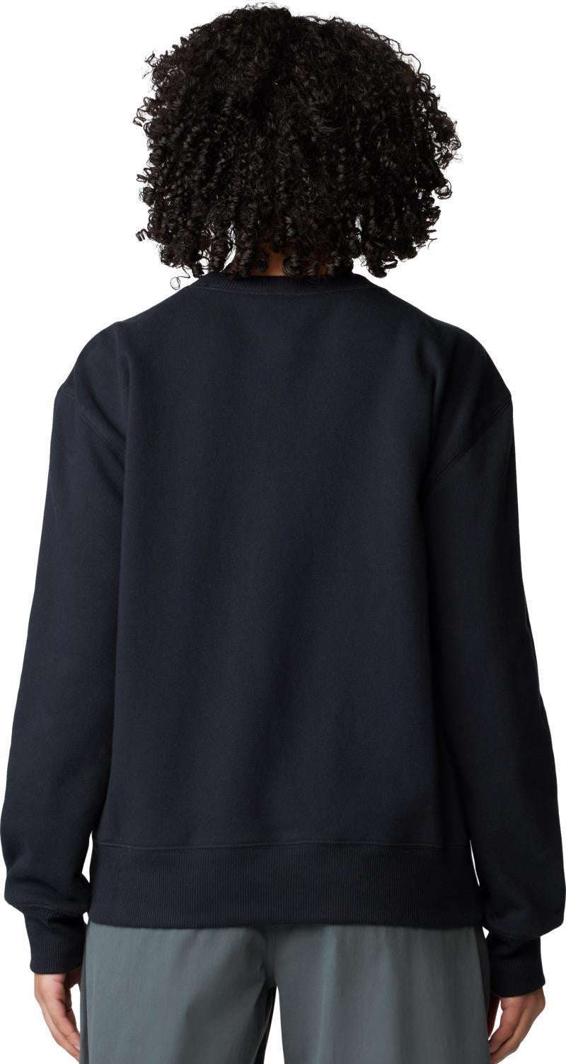 Type Swirl Crew Sweatshirt - Womens - black 1
