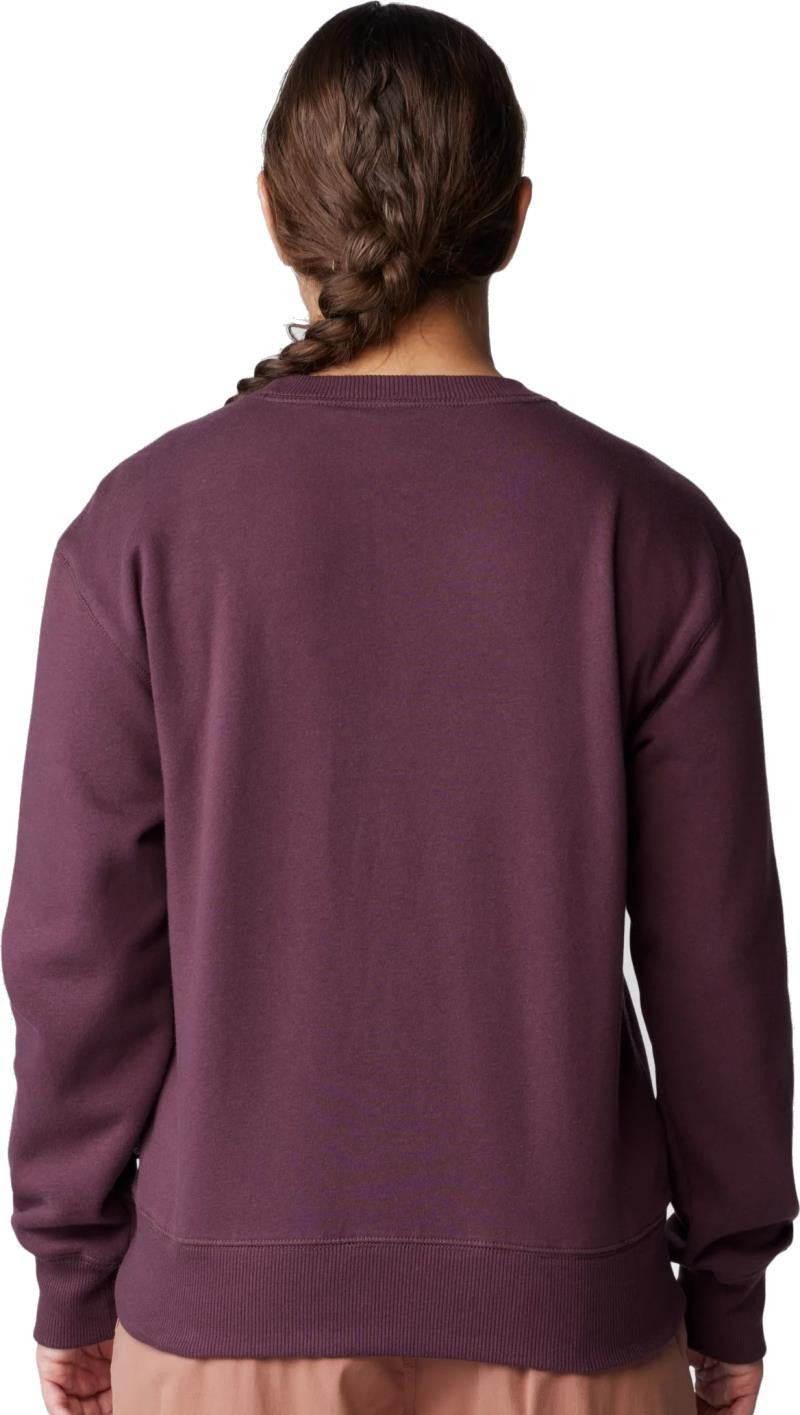 Type Swirl Crew Sweatshirt - Womens - blackberry 1