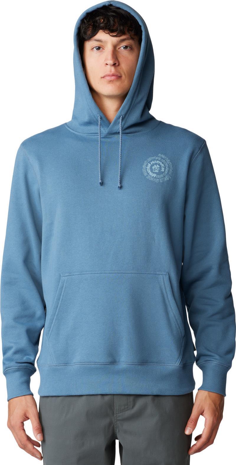 Type Swirl Pullover Hoody - Mens - Adriatic Blue 1