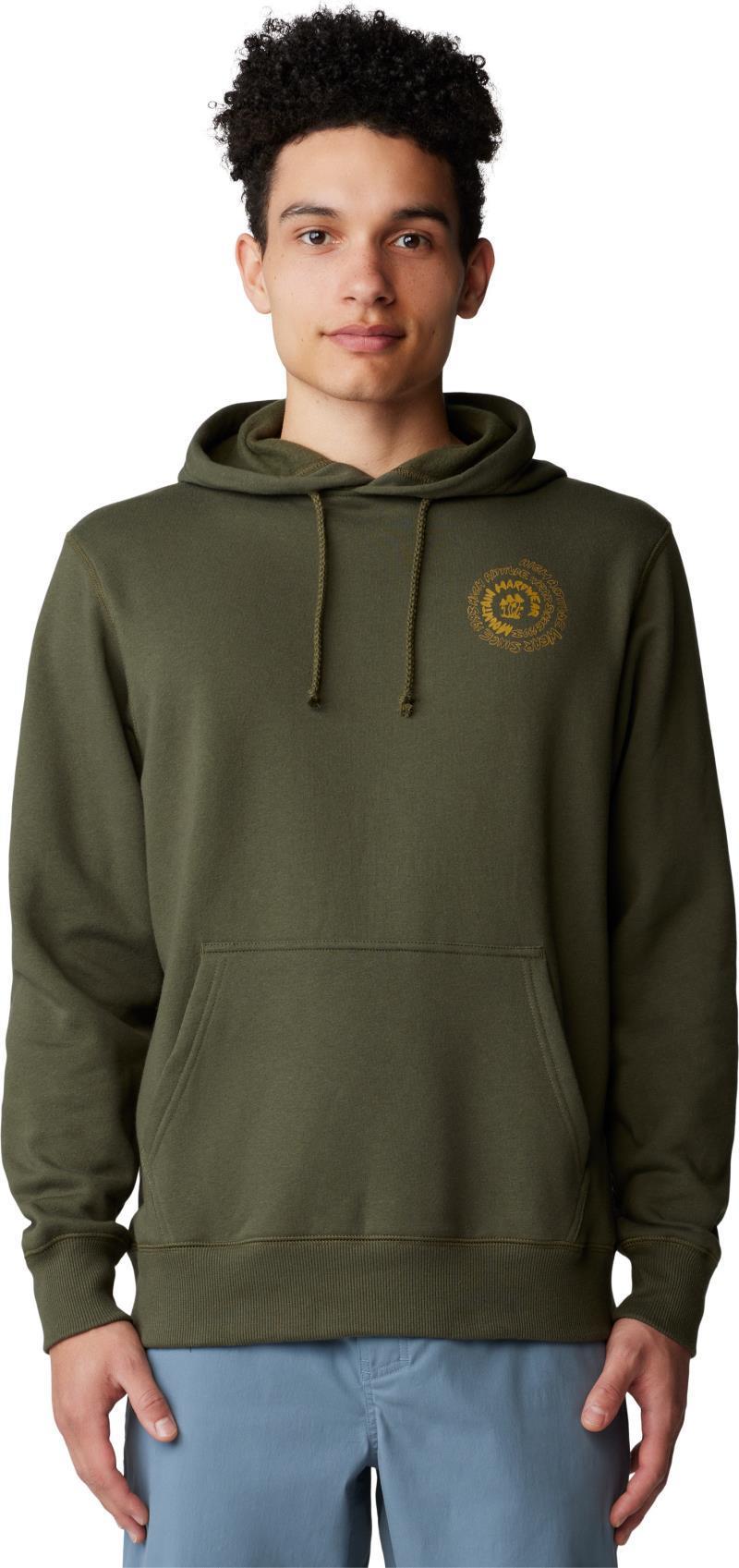 Type Swirl Pullover Hoody - Mens - Dark Pine 1