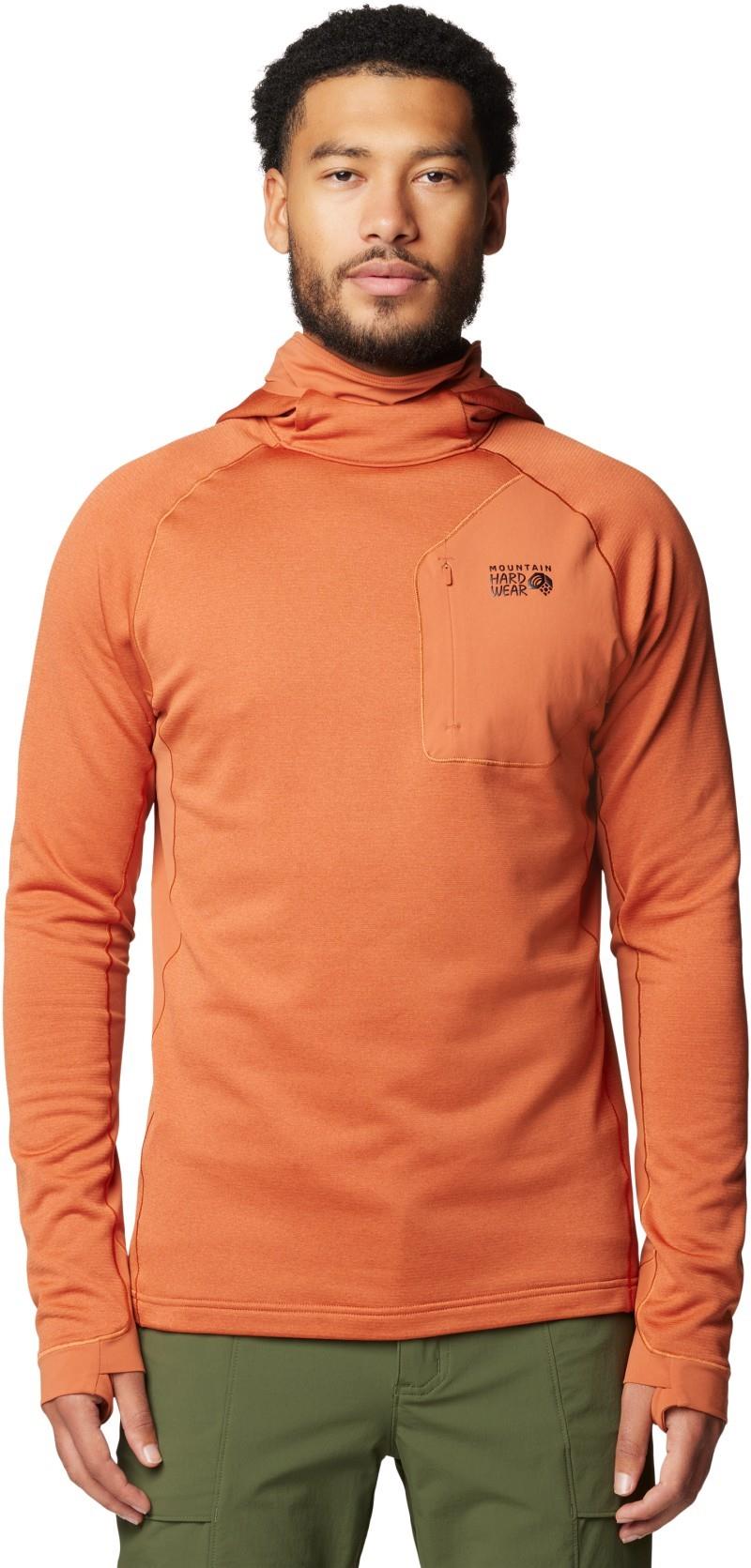 Up First Tech Fleece Hoody - Mens - raw carnelian heather 1