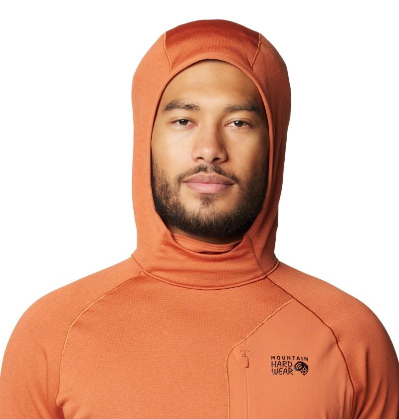 Up First Tech Fleece Hoody - Mens - raw carnelian heather 1