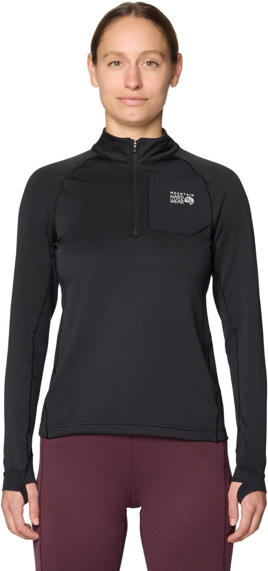 Up First Tech Fleece 1/4 Zip - Womens - black 1