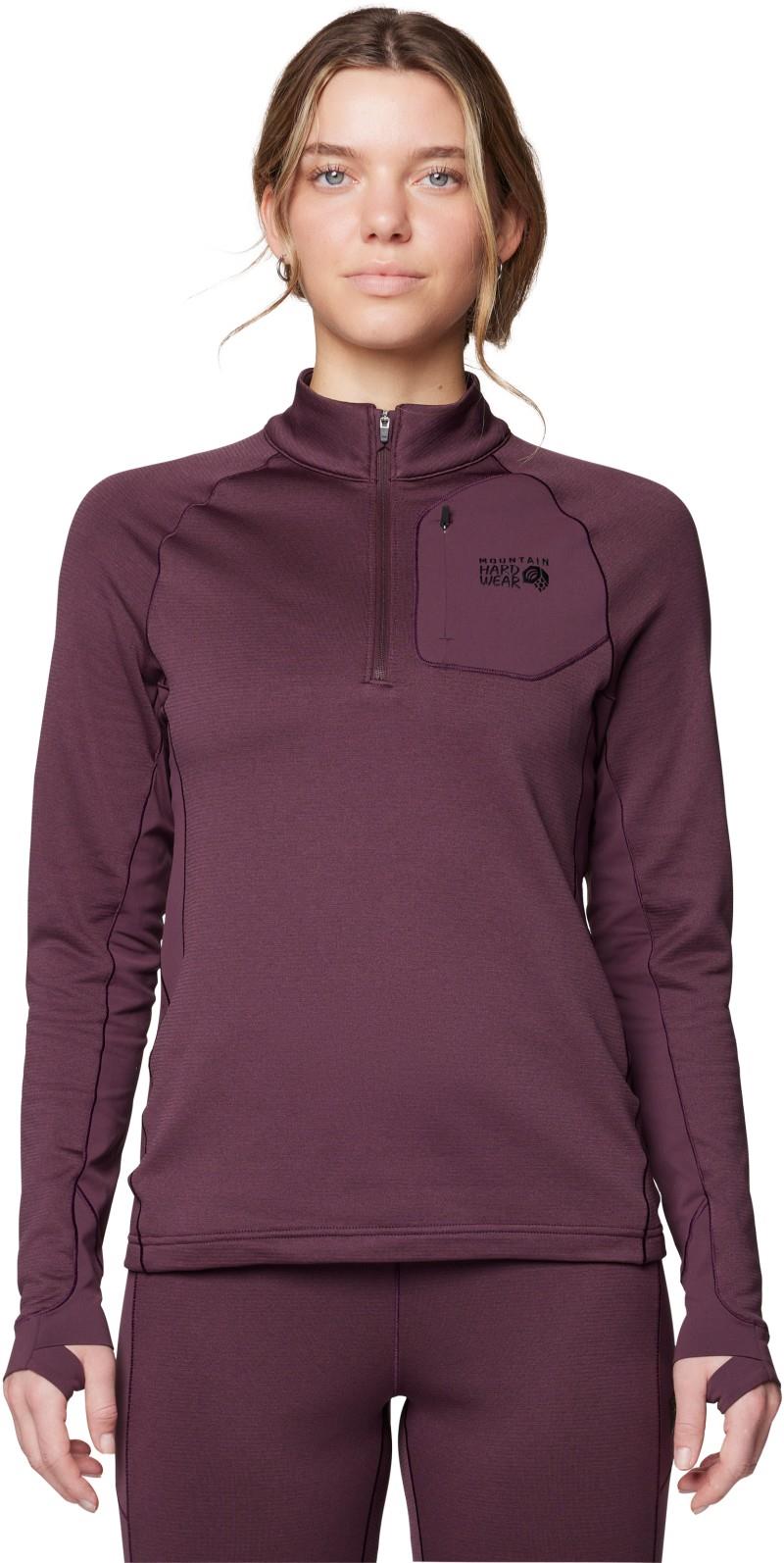 Up First Tech Fleece 1/4 Zip - Womens - blackberry 1