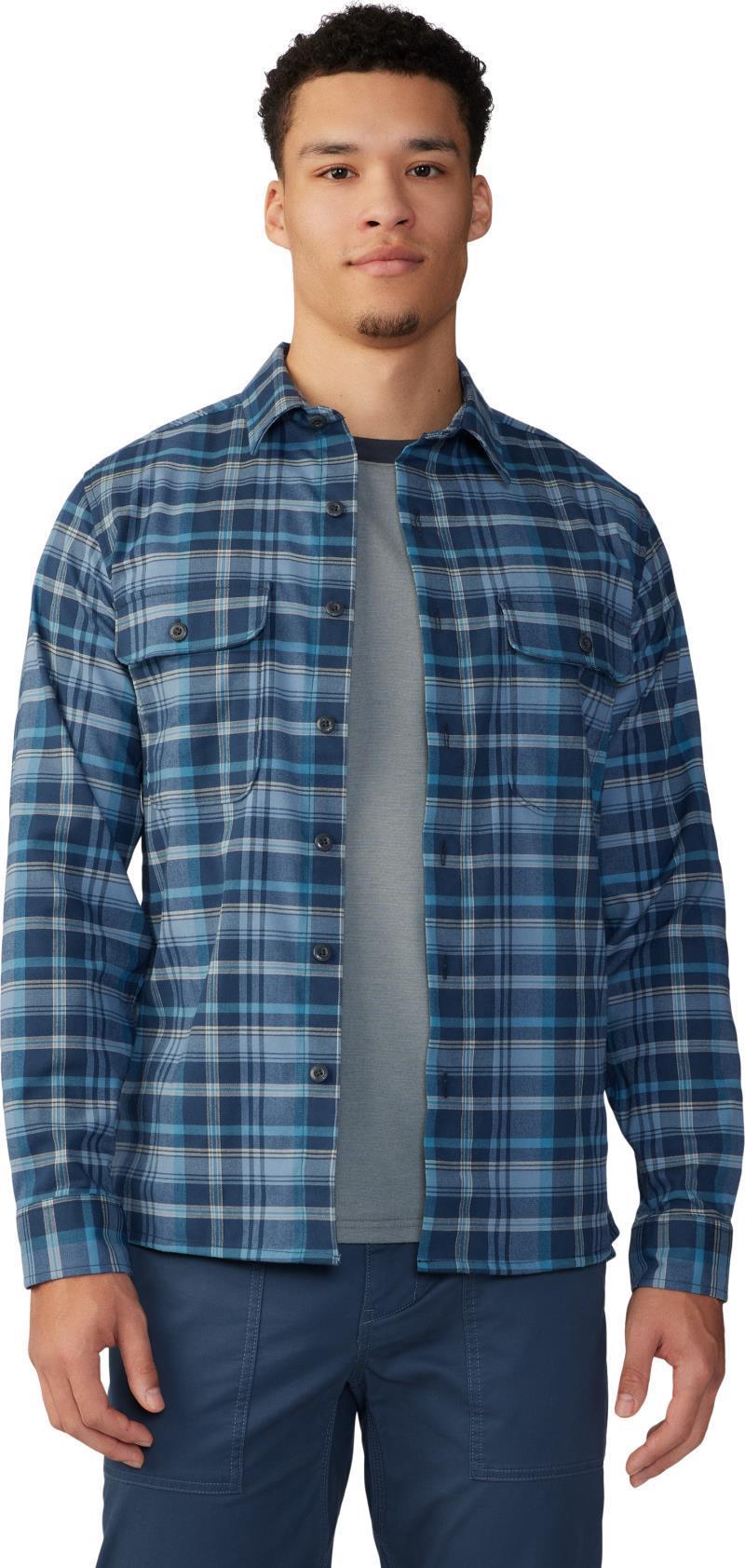 Voyager One LS Shirt - Mens - Light Zinc Bucket List Plaid 5