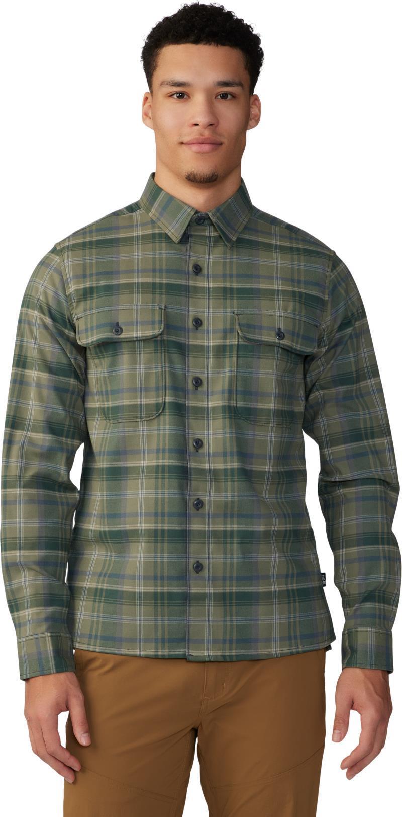 Voyager One LS Shirt - Mens - Stone Green Bucket List Plaid 1