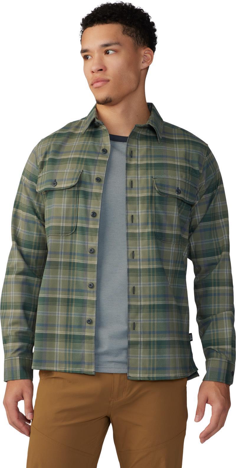 Voyager One LS Shirt - Mens - Stone Green Bucket List Plaid 5