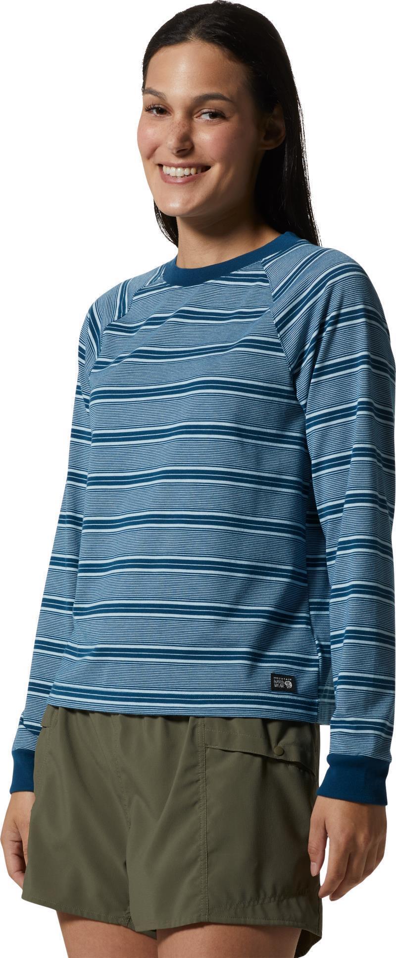 Wander Pass LS - Womens - Dark Caspian Pacific Stripe 2