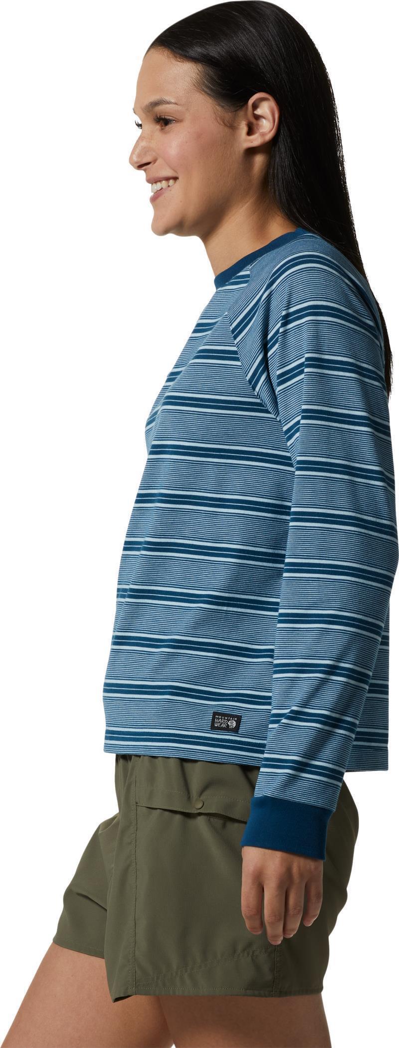 Wander Pass LS - Womens - Dark Caspian Pacific Stripe 3