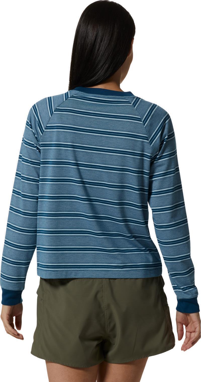 Wander Pass LS - Womens - Dark Caspian Pacific Stripe 4