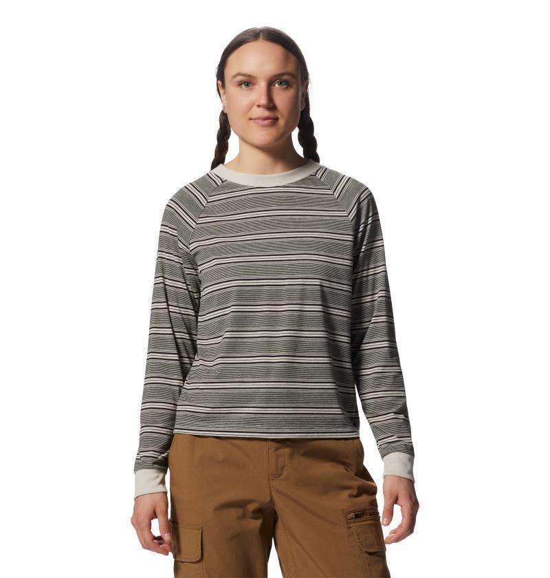 Wander Pass LS - Womens - wild oyster pacific stripe 1