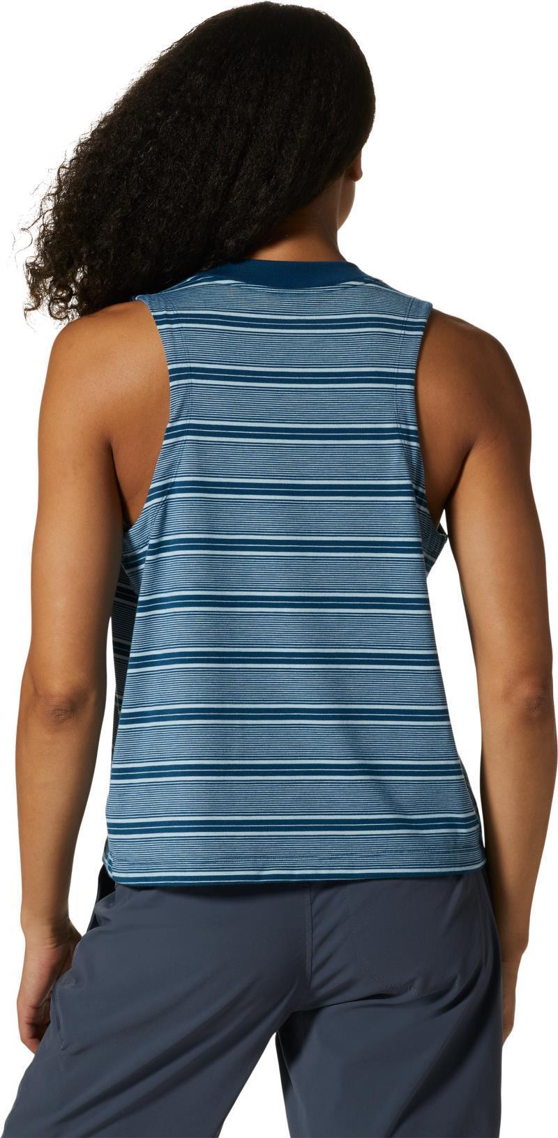 Wander Pass Tank - Womens - Dark Caspian Pacific Stripe 5
