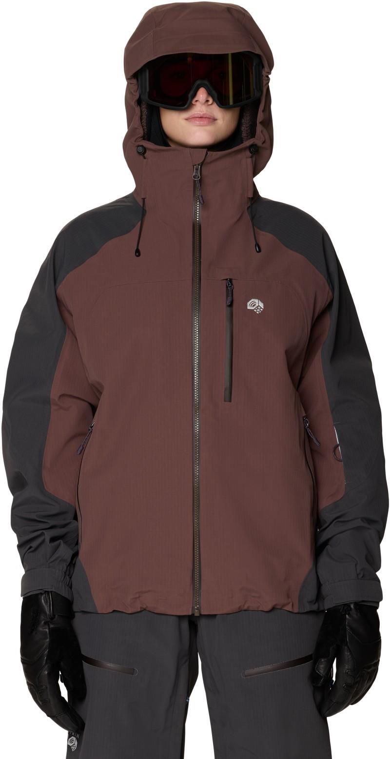 Warp Factor 3L Hooded Jacket - Womens - carob / shark 1