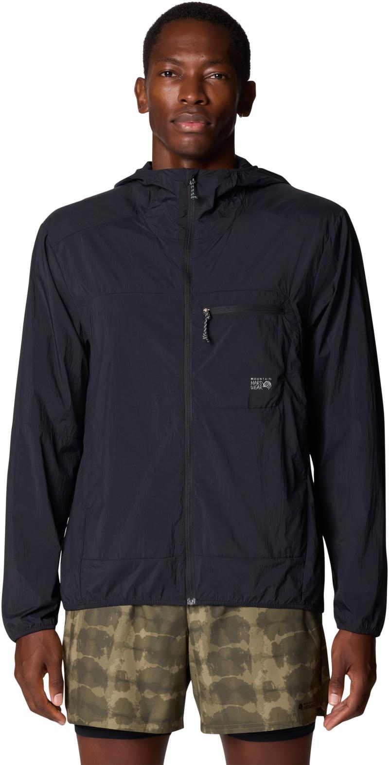Wind Veil Hooded Jacket - Mens - black 1