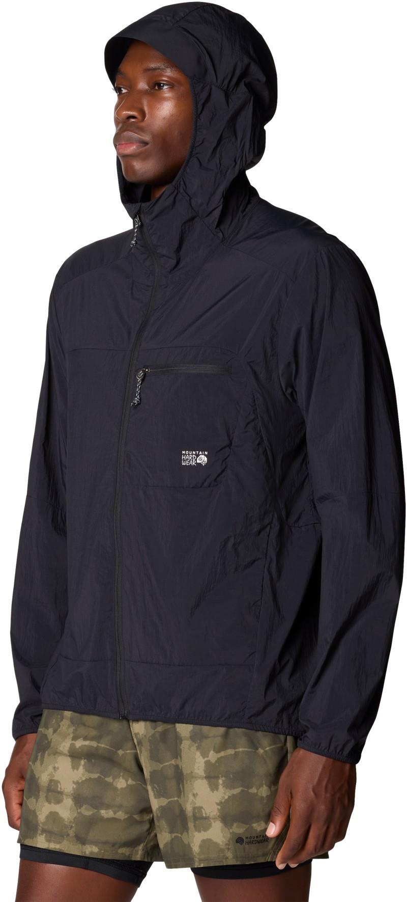 Wind Veil Hooded Jacket - Mens - black 1