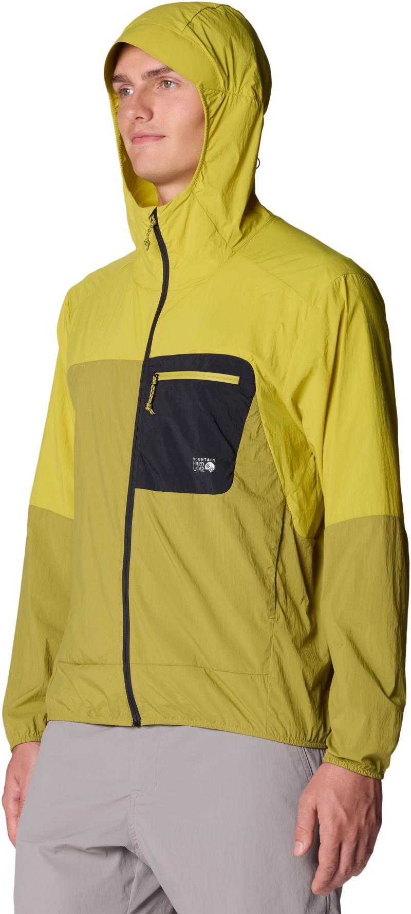 Wind Veil Hooded Jacket - Mens - bright fatigue / lucky chard 1