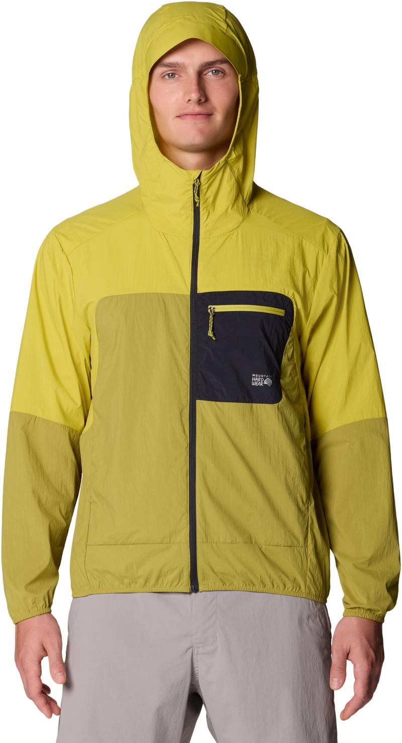 Wind Veil Hooded Jacket - Mens - bright fatigue / lucky chard 1
