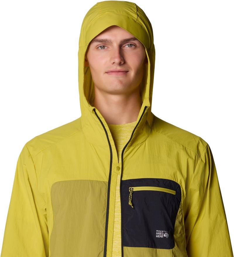 Wind Veil Hooded Jacket - Mens - bright fatigue / lucky chard 1