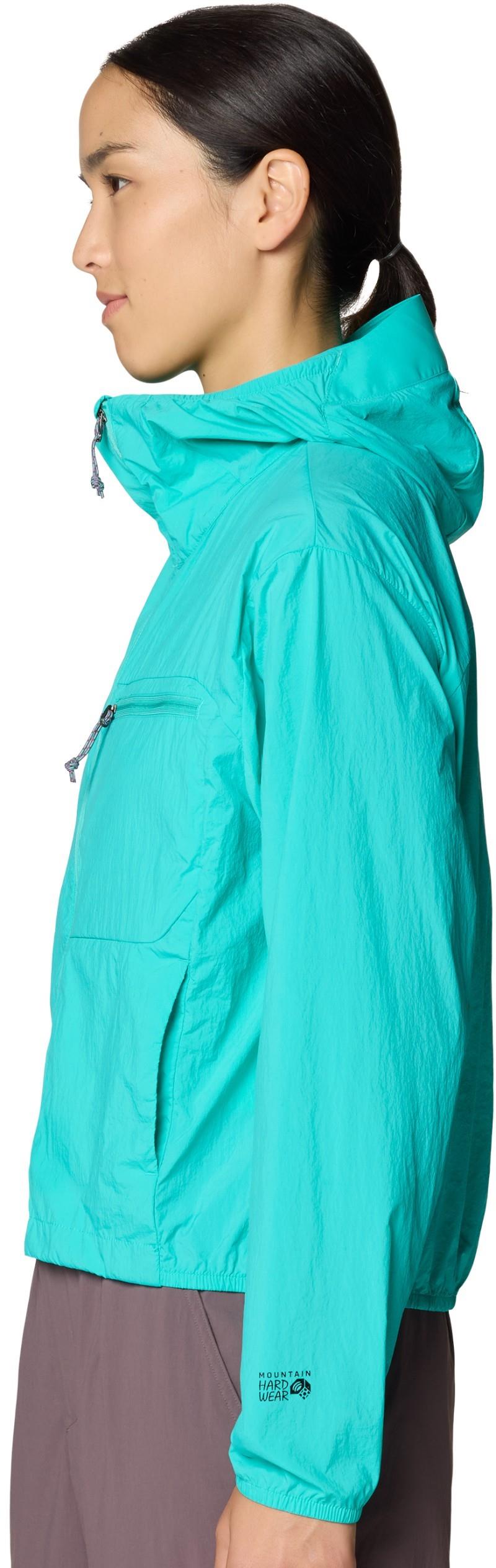 Wind Veil Hooded Jacket - Womens - aqua marina 1