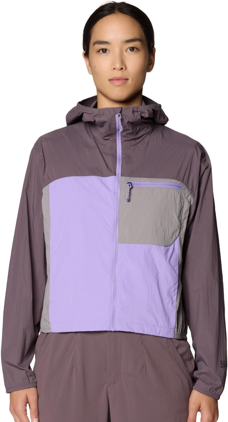 Wind Veil Hooded Jacket - Womens - purple sage / harbor violet / approaching 1