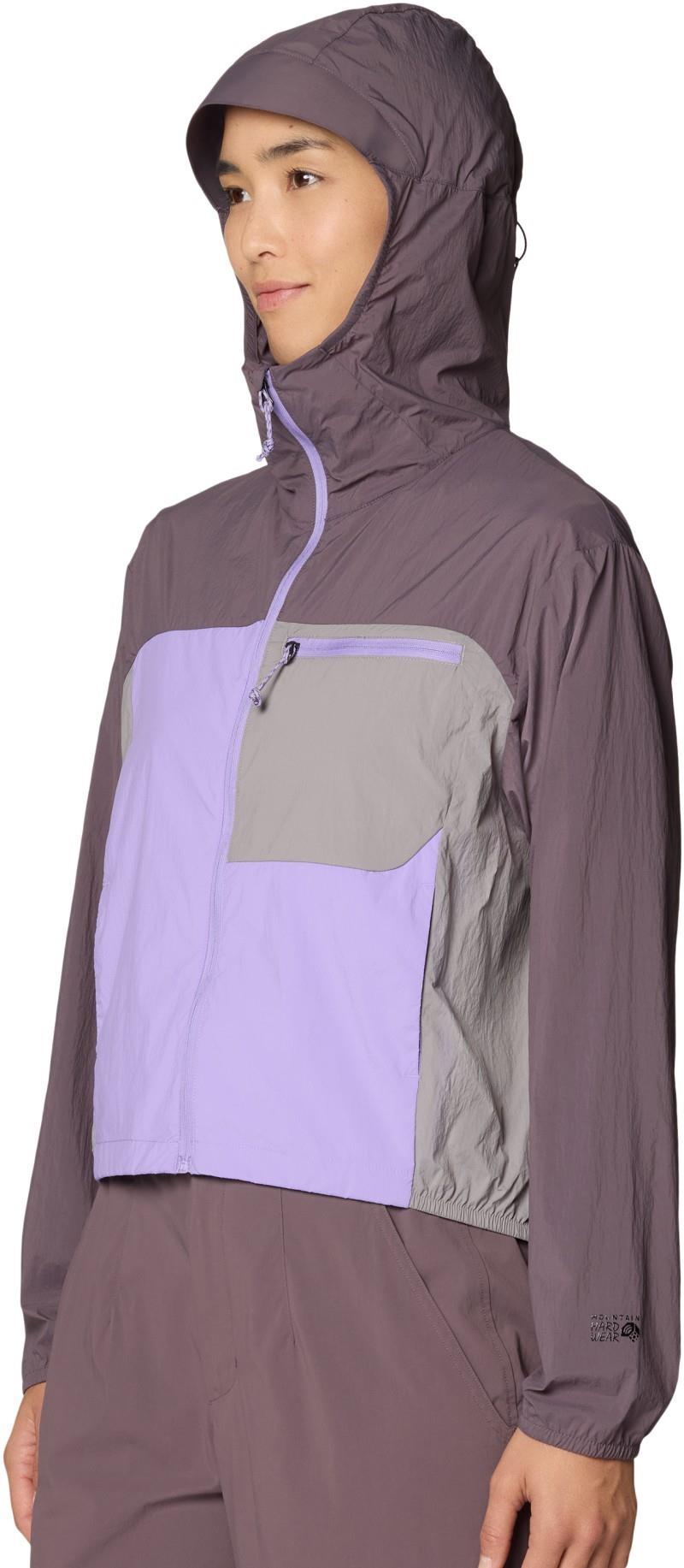 Wind Veil Hooded Jacket - Womens - purple sage / harbor violet / approaching 1