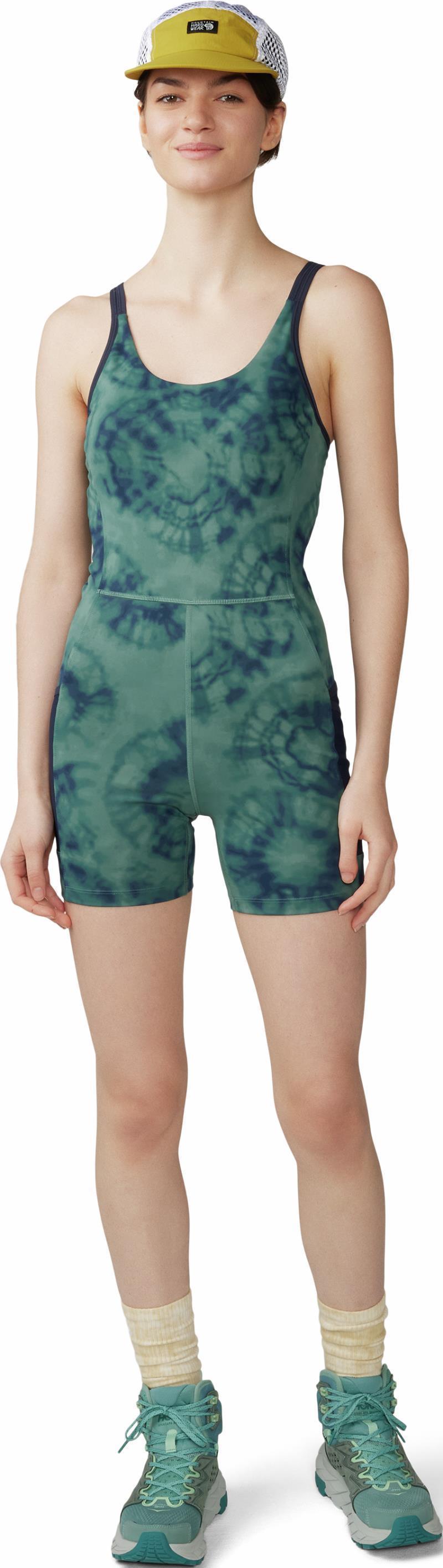 Yuba Trail Onesie - Womens - Blue Pine Spore Dye Print 7