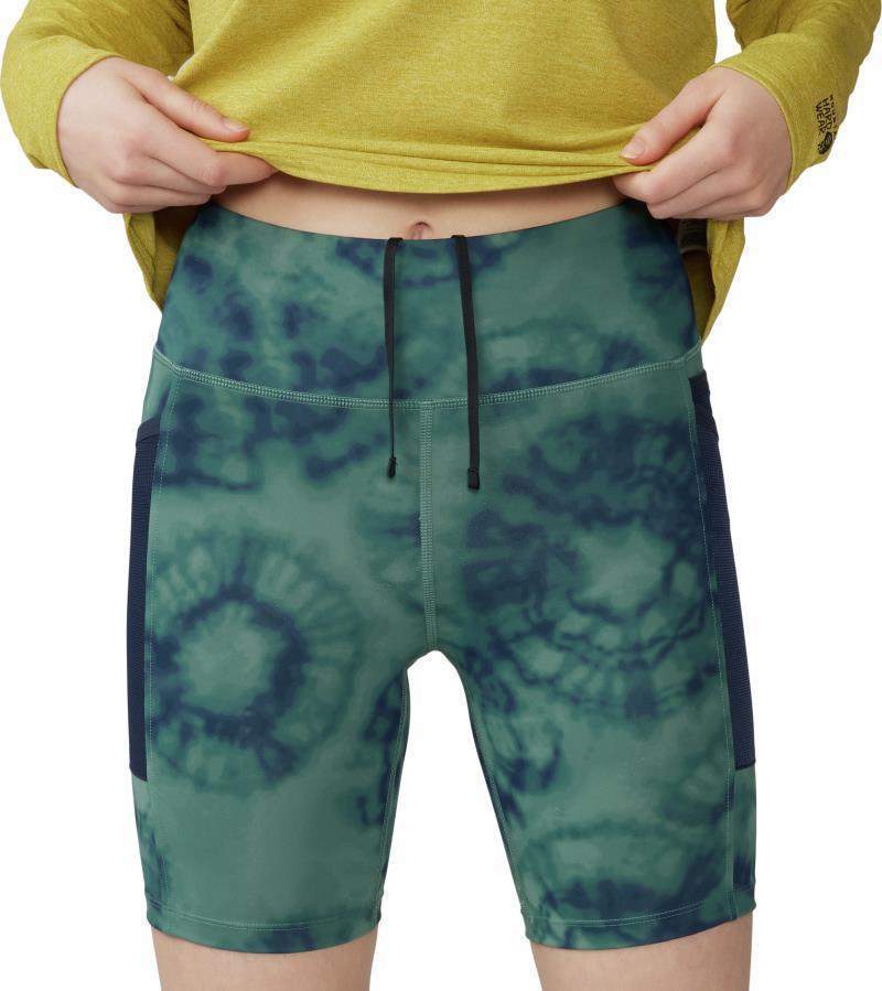 Yuba Trail Shorts, 5" Inseam - Womens - Blue Pine Spore Dye Print 1