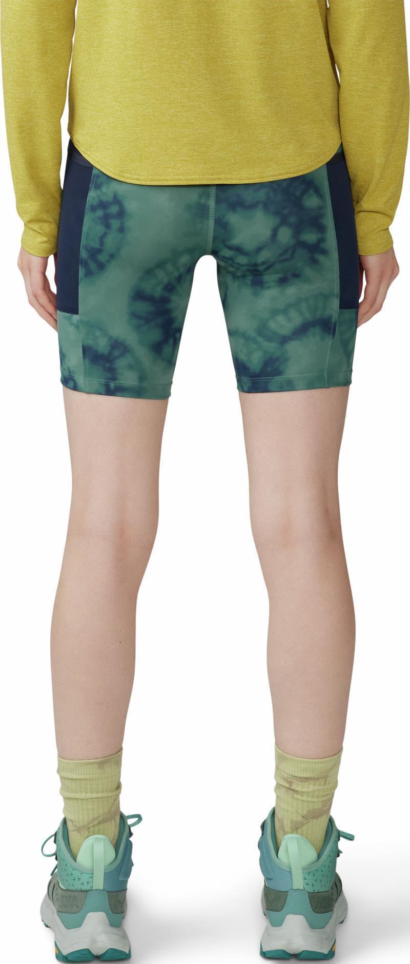 Yuba Trail Shorts, 5" Inseam - Womens - Blue Pine Spore Dye Print 4