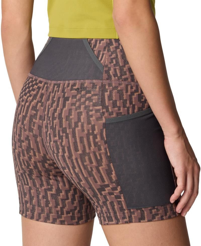 Yuba Trail Shorts, 5" Inseam - Womens - warm ash digidaze print 1