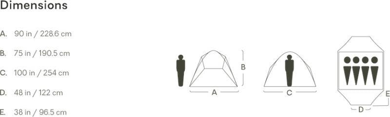 Aurora Highrise 4P Tent - atoll / oasis 1