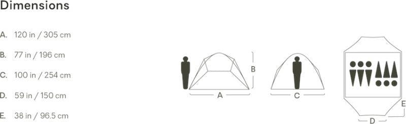 Aurora Highrise 6P Tent - atoll / oasis 1