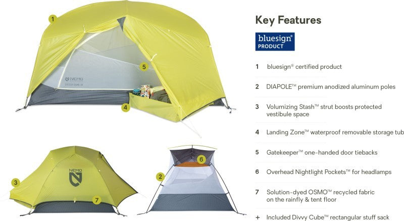 Dagger OSMO 2P Tent - birch bud 1