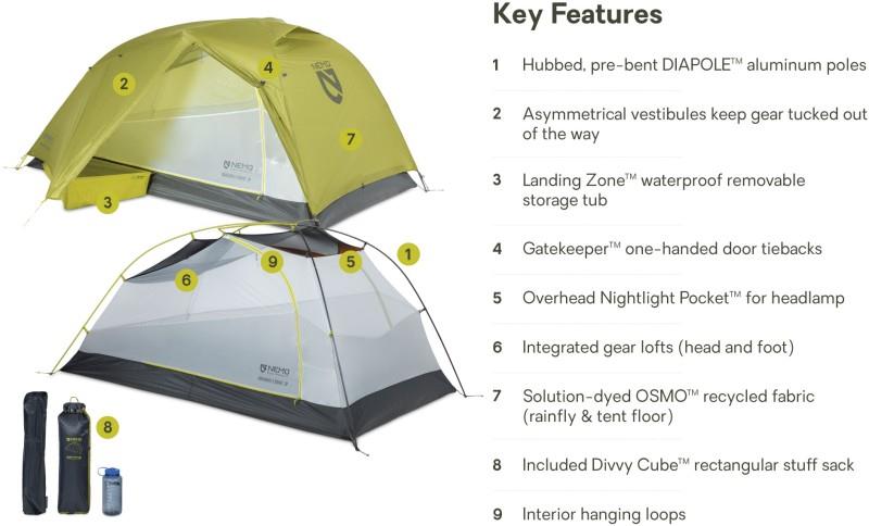 Dragonfly OSMO UL 2P Tent - birch bud 1