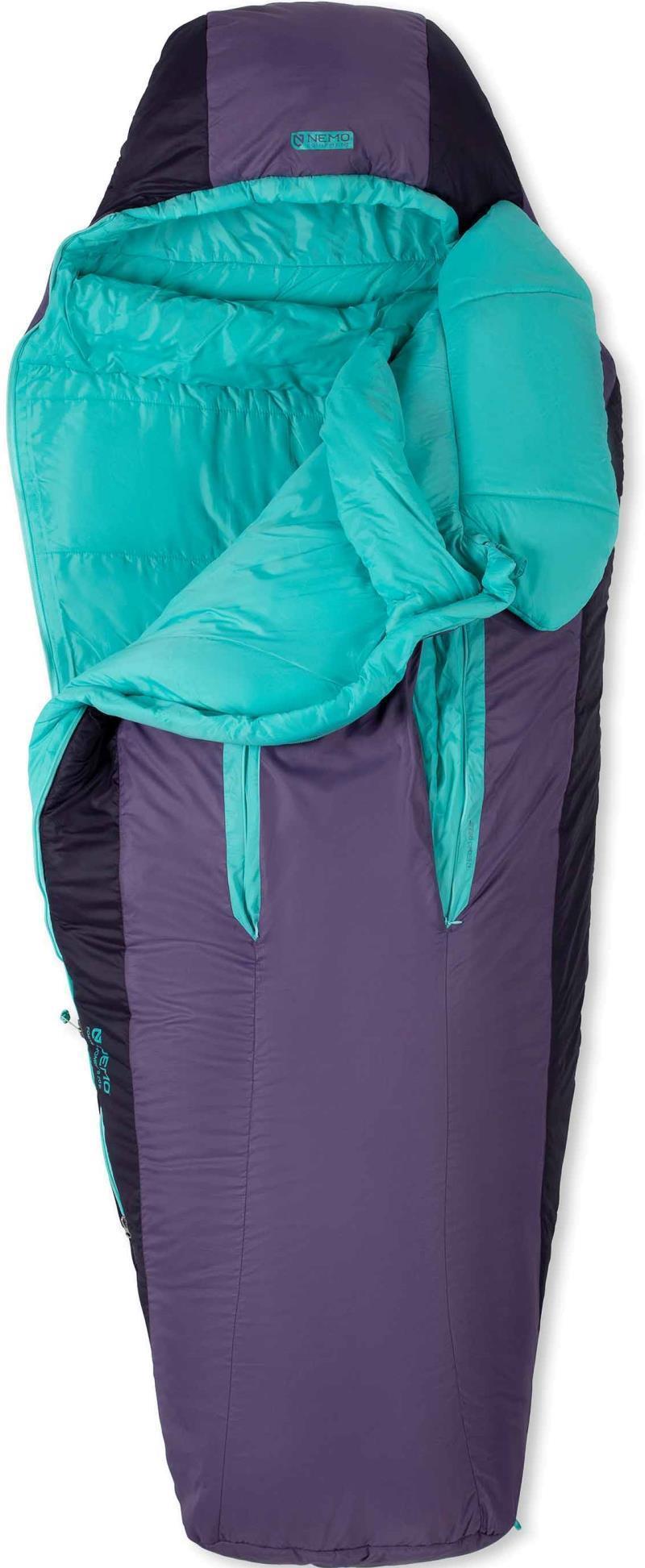 Forte 20, Long, -7C / 20F - Womens - Tide Pool / Shaded Thistle 2