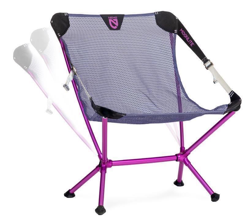 Moonlite Reclining Camp Chair - Granite / Rosebud 4