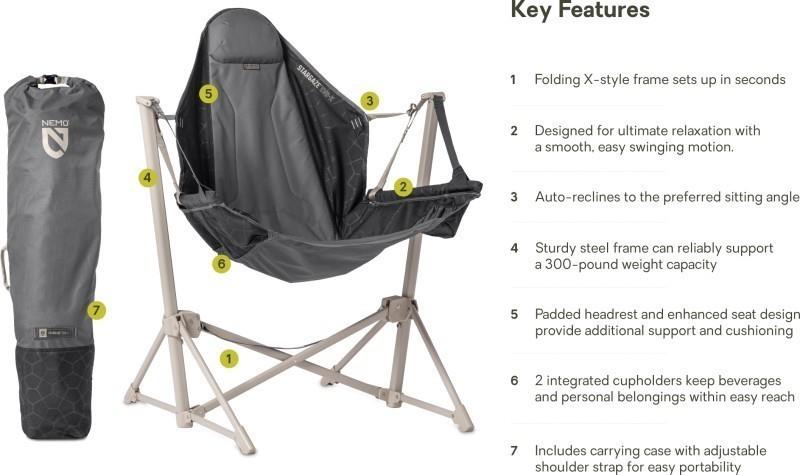 Stargaze EVO-X Reclining Camp Chair - goodnight black 1