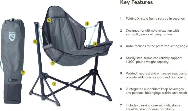 Stargaze EVO-X Reclining Camp Chair - ombre blue 1
