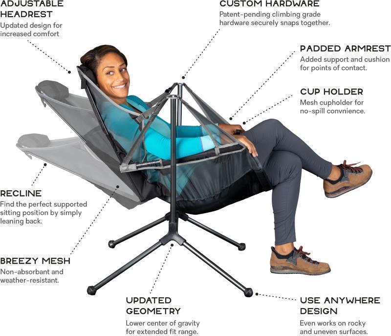 Stargaze Reclining Camp Chair - Birch Leaf / Smoke 3